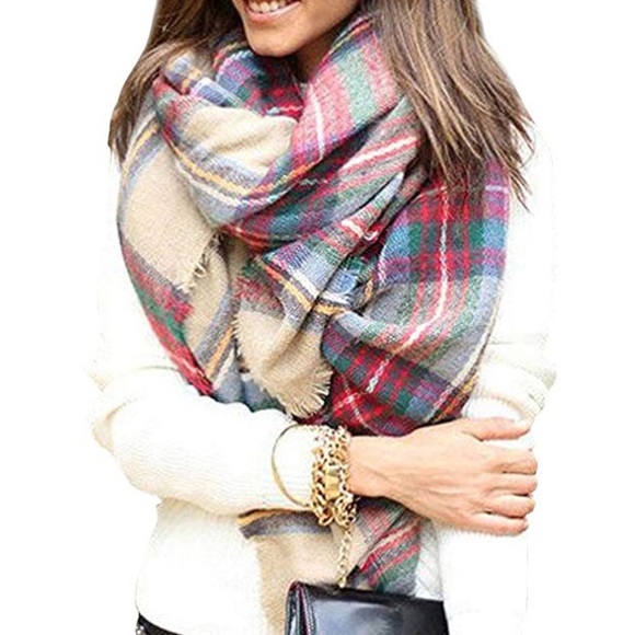 NEW DORA BRIDAL BLUSH BLANKET SCARF - Picture 3 of 6